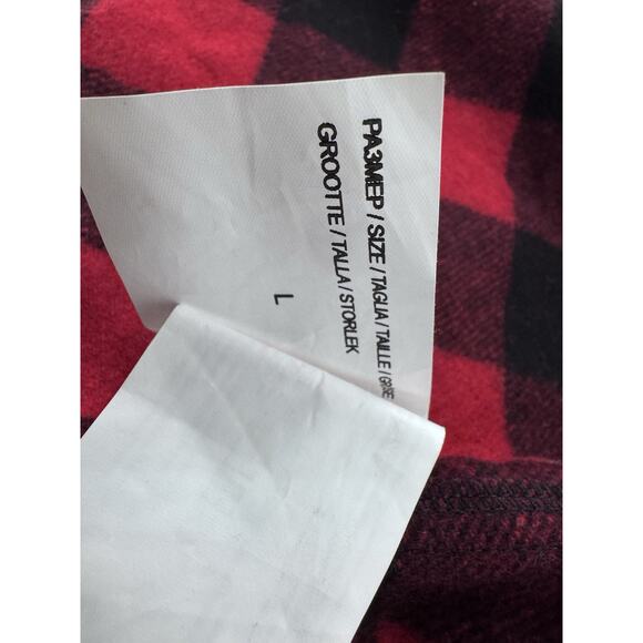 Woolrich Alaskan Melton Wool Overshirt Flannel Men’s Sz L Buffalo Plaid Shacket - Picture 14 of 16